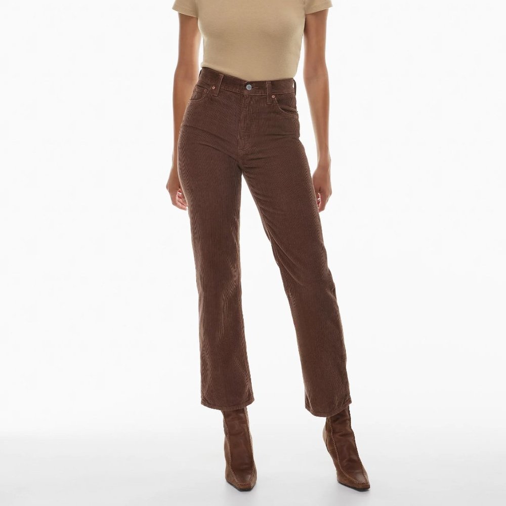 Aritzia | Denim Forum Arlo Hi-Rise Straight Corduroy Pant - Size 26 - Picture 1 of 13